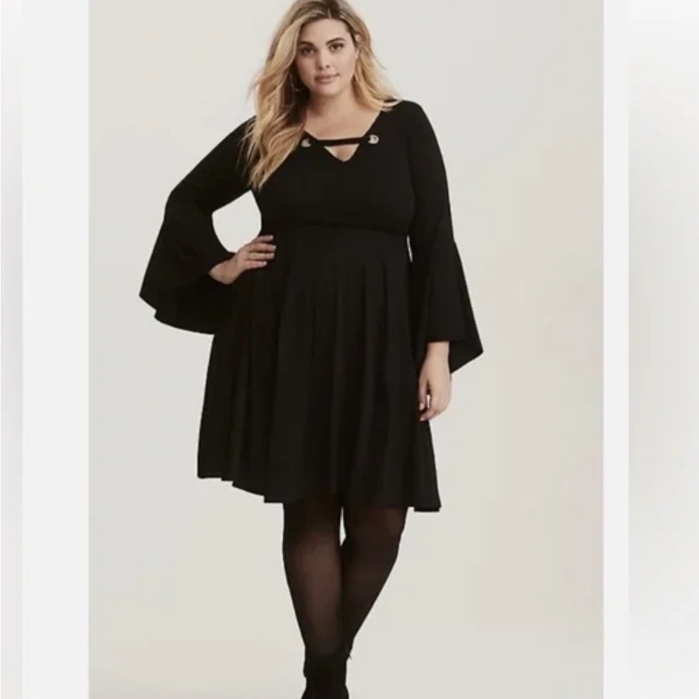 Torrid Black Long Sleeve Dress